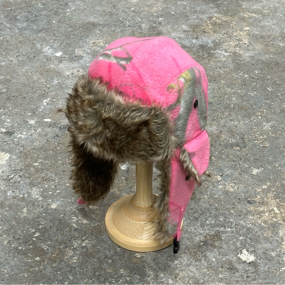 Realtree Pink Fur Trapper Hat